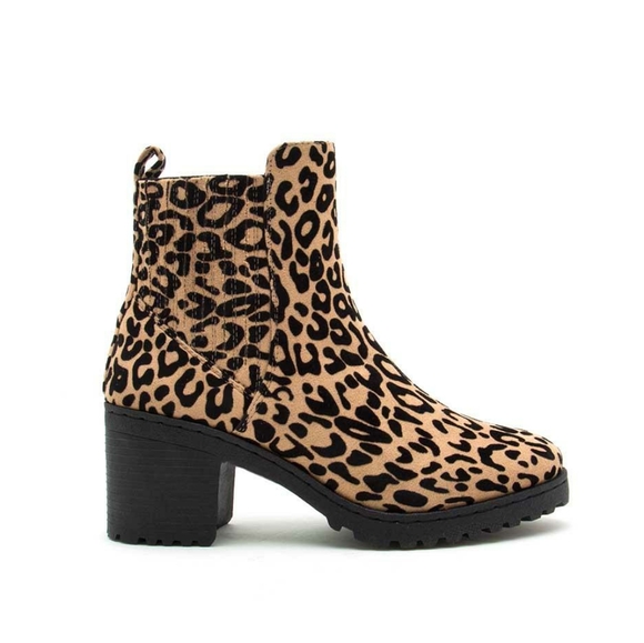 cheetah print ankle boots